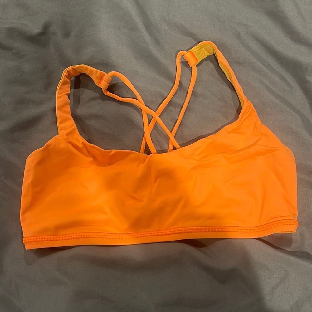 Orange Lulu lemon sports bra
